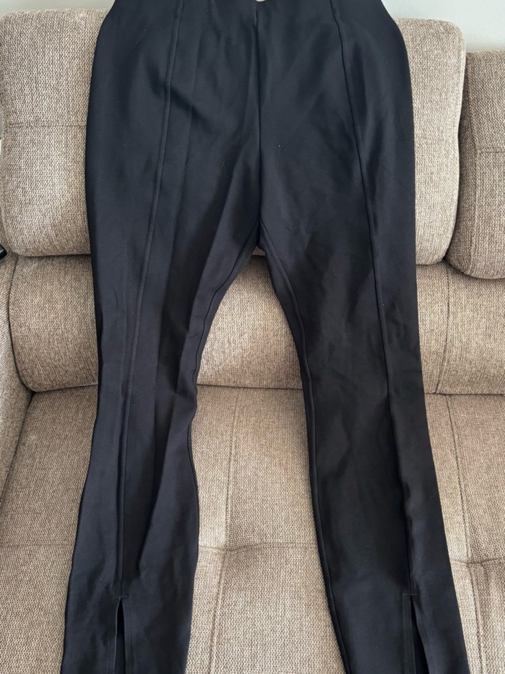 Lululemon: Black Slim Fit Pants w/ Front Slit